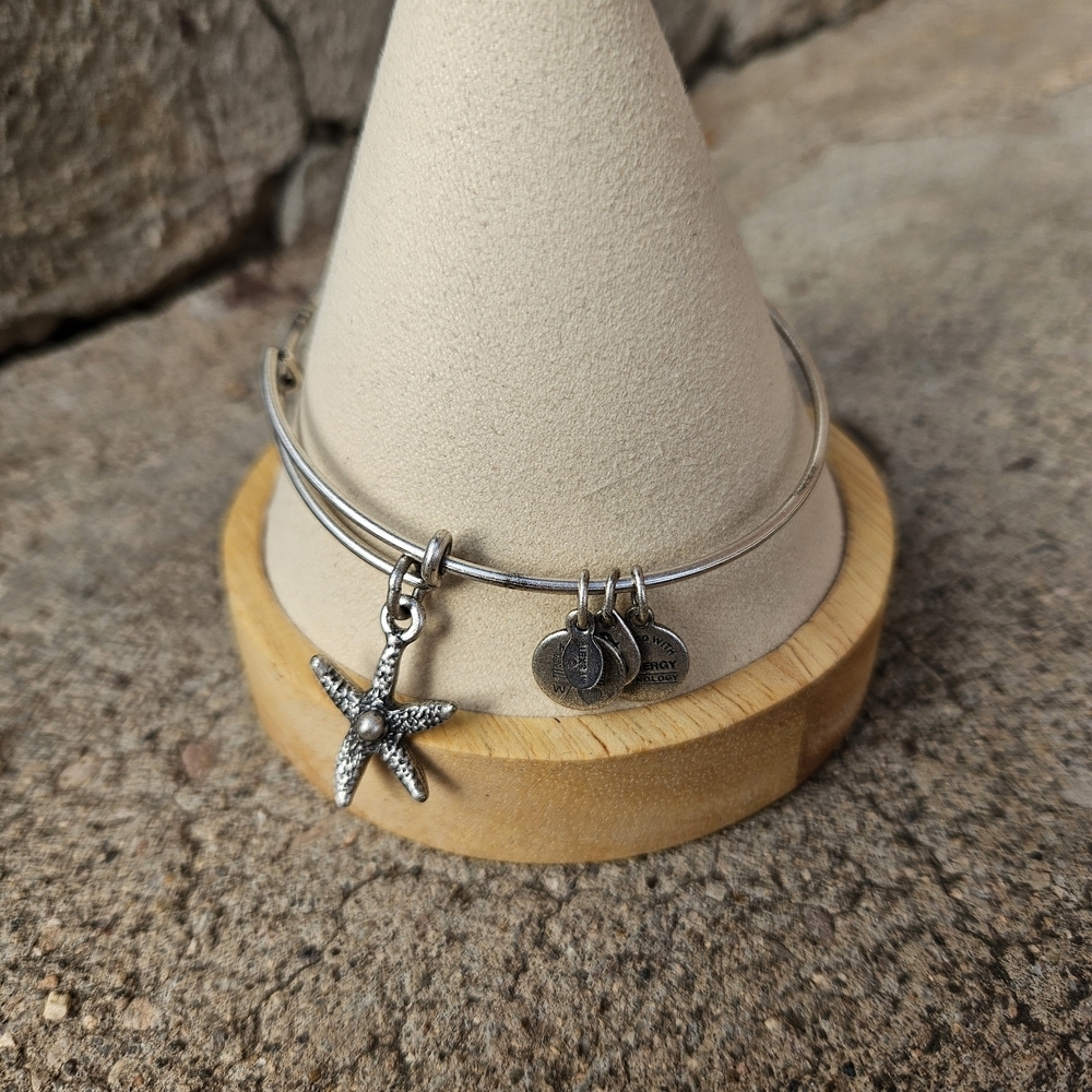 Alex and Ani Silver Starfish Charm Bracelet